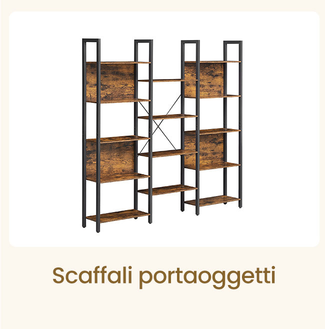 Scaffali portaoggetti