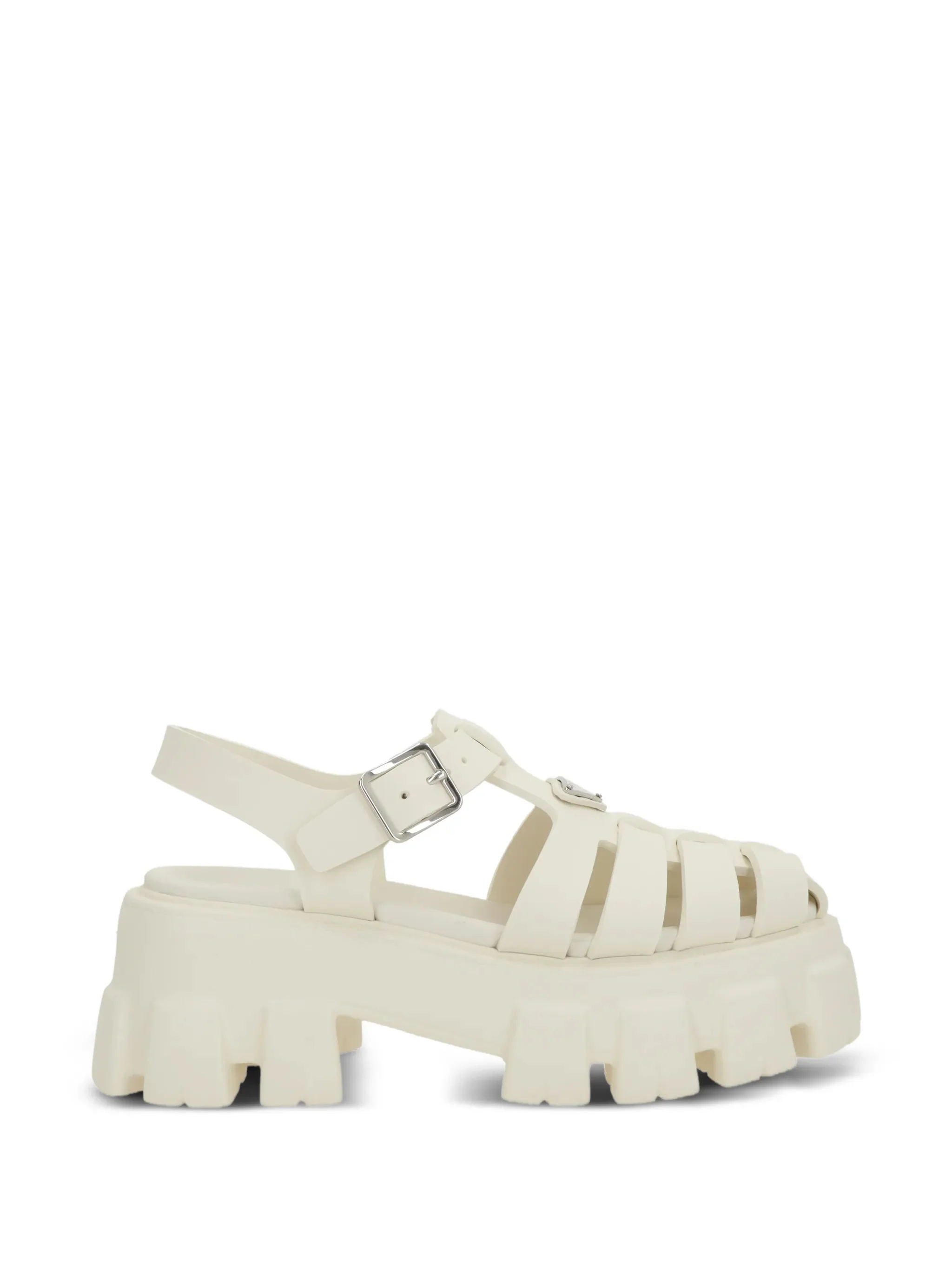Image of Prada Monolith Buckle Sandals