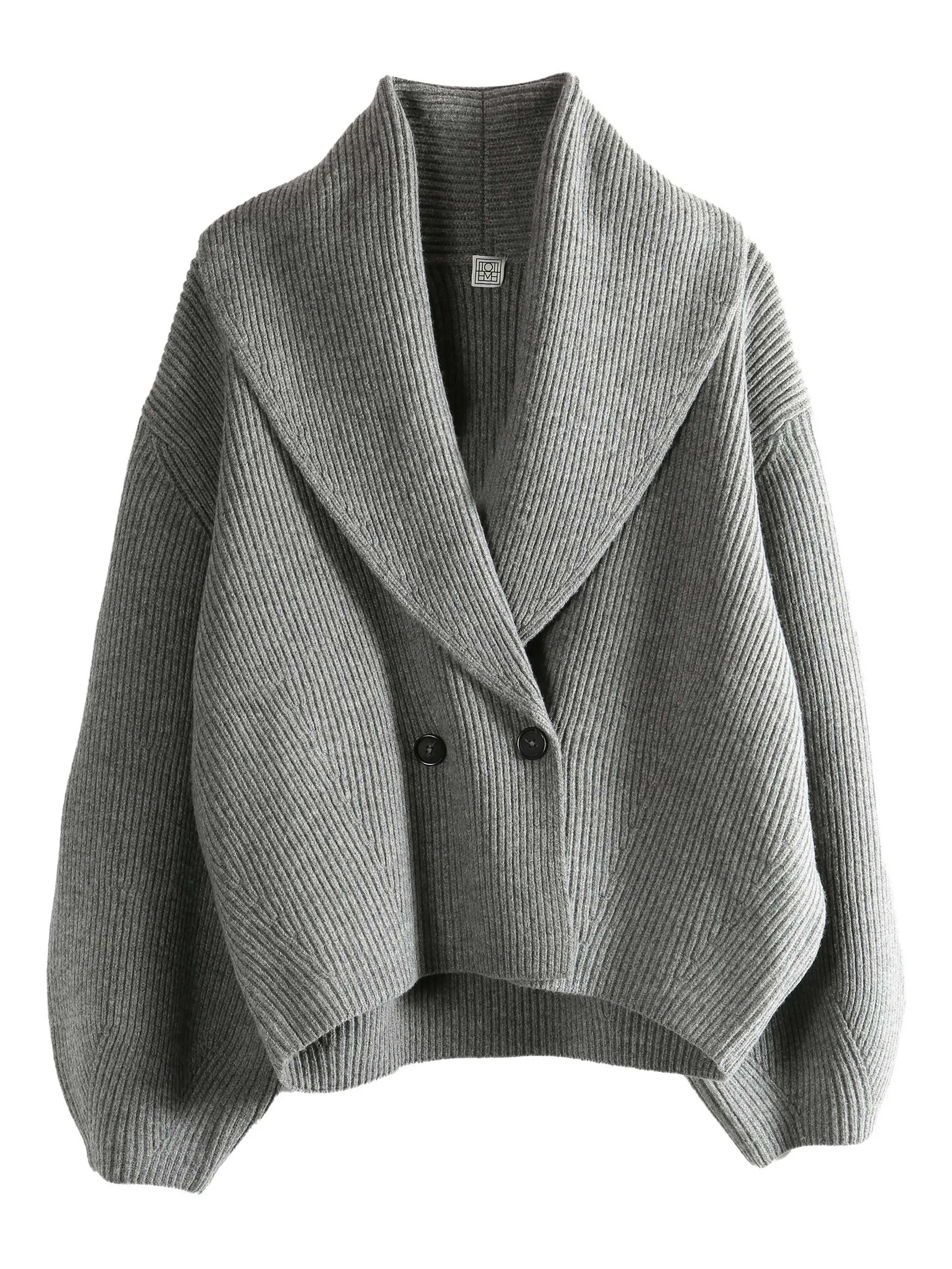 Image of Toteme Double-breasted Shawl-lapel Cardigan
