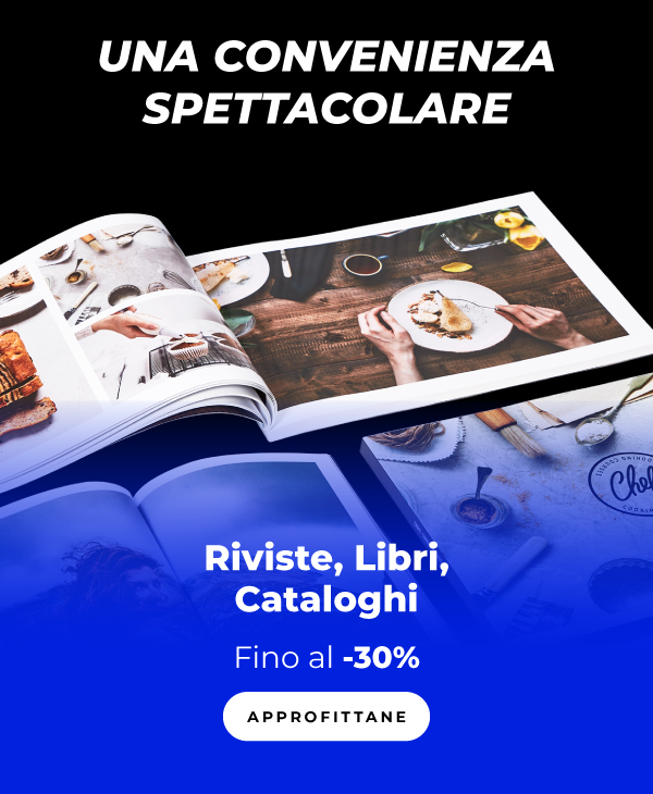 Fino al -30% su riviste, libri e cataloghi
