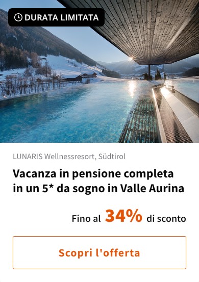 Vacanza in pensione completa in un 5* da sogno in Valle Aurina
