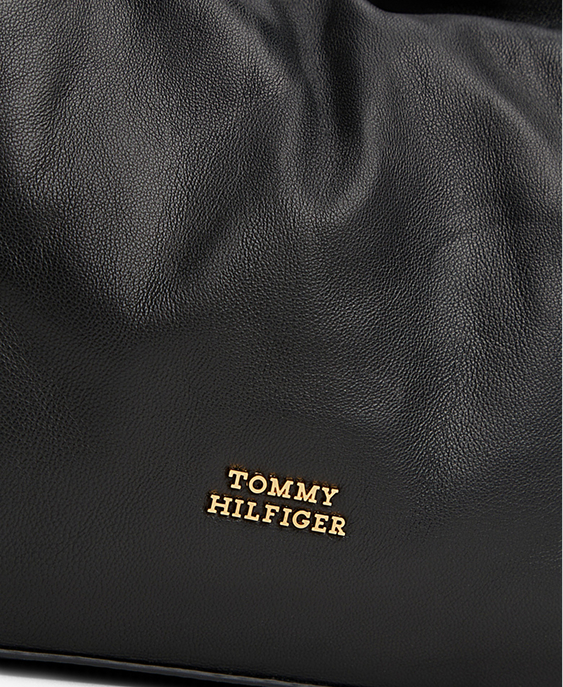 Borsa in pelle morbida con logo