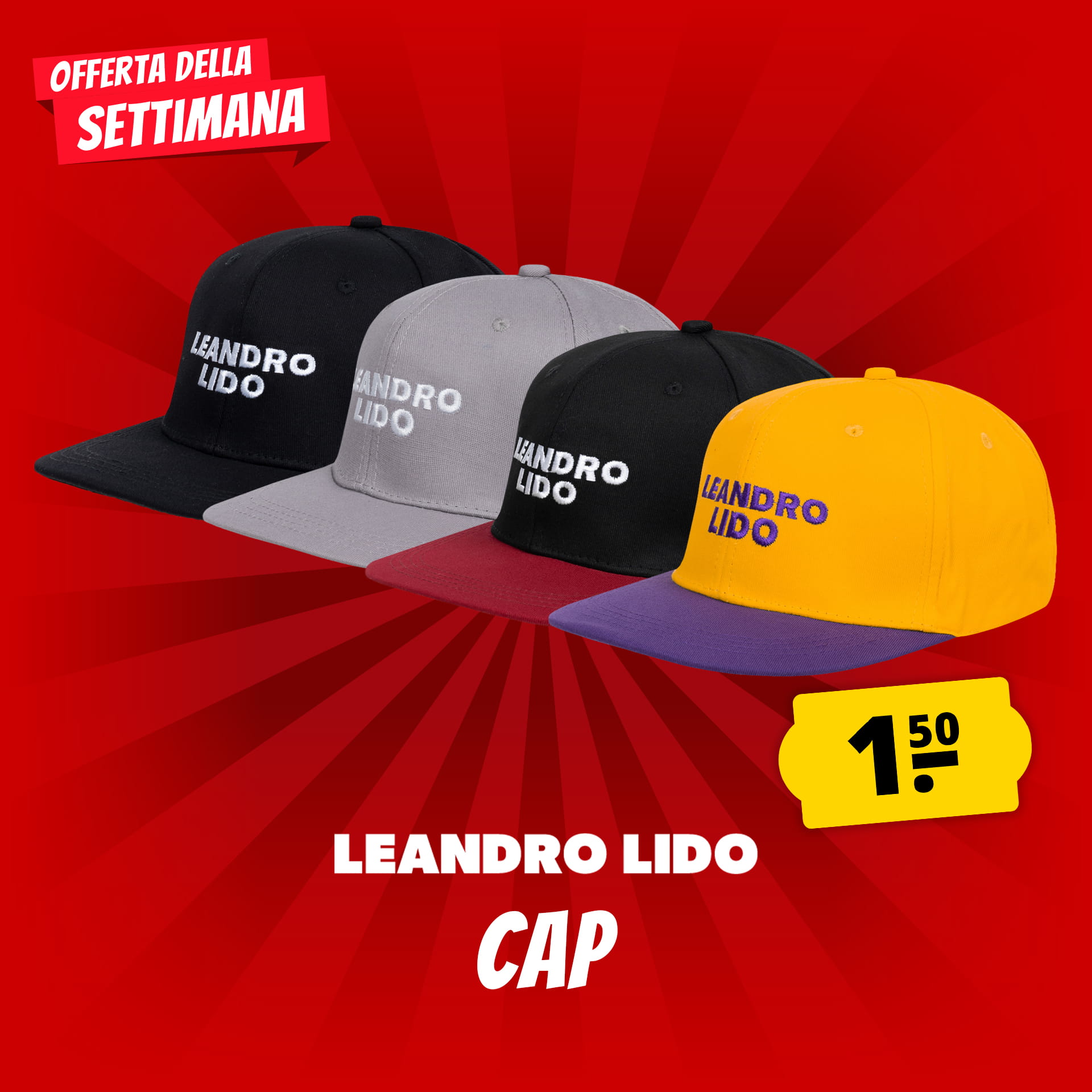 leandro lido no. 24 snapback cappellino