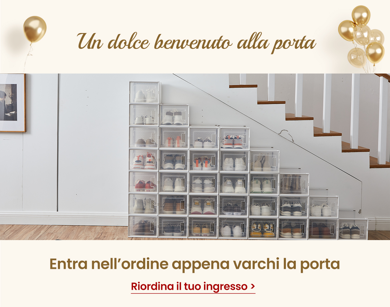 Un dolce benvenuto alla porta