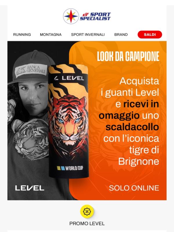 Scopri il tuo regalo 🎁 con la promozione LEVEL 🧤❄️