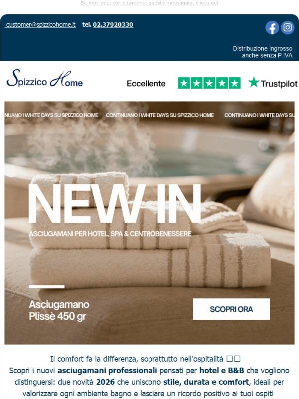 NEW IN 🤍 Scopri le novità per la biancheria Hotel✨