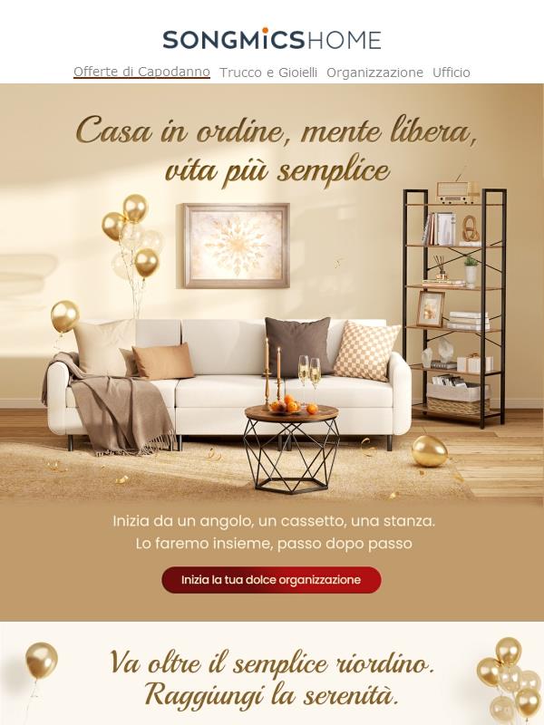 Ciao,questo è l’anno in cui la tua casa si sentirà più leggera ✨