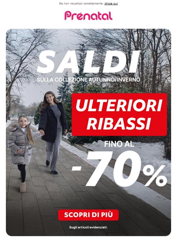 Ulteriori ribassi: tanti articoli in più fino al -70%