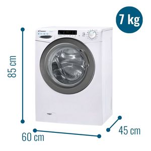 CANDY Lavatrice Slim CSS41272DWSE-11 Capacità  7 Kg Classe Energetica C Profondità  45 Cm 1200 Giri Motore AC