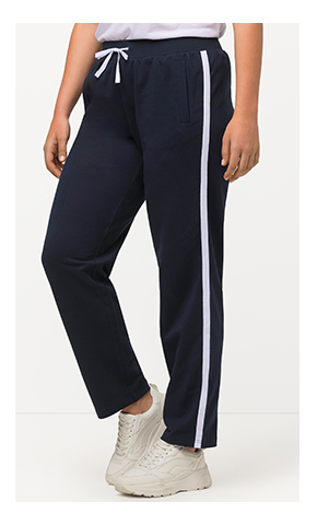 Pantaloni sportivi con righe laterali e cintura elastica