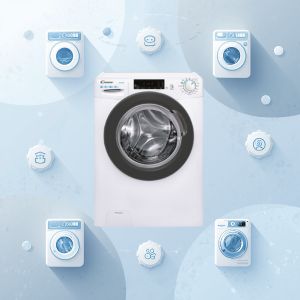 CANDY Lavatrice Slim CSS41272DWSE-11 Capacità  7 Kg Classe Energetica C Profondità  45 Cm 1200 Giri Motore AC