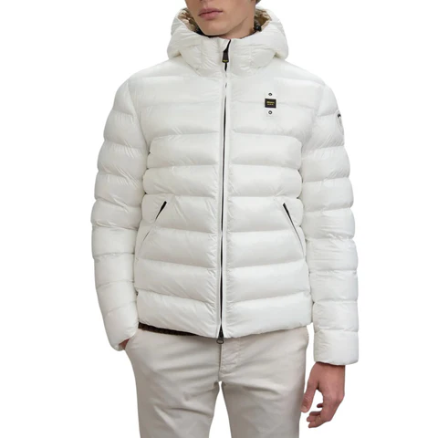 Blauer Giubbetto In Nylon Eco Adams Uomo