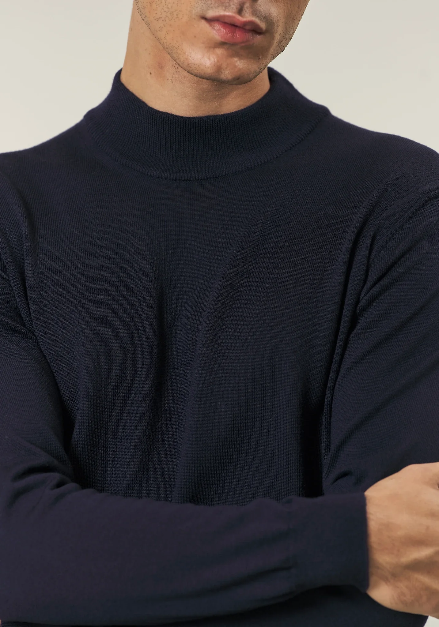 Image of Lupetto blu scuro lana merinos Lana Gatto