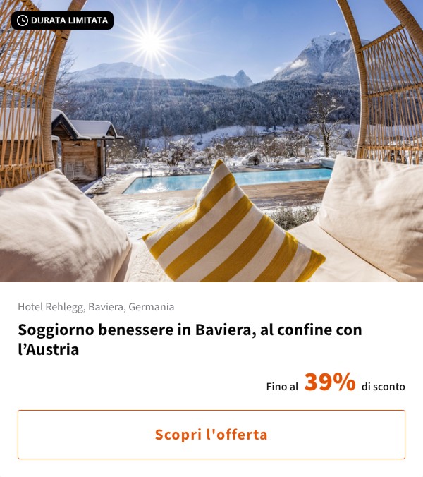 Soggiorno benessere in Baviera, al confine con l%27Austria