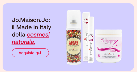 Prodotti Jo.Maison.Jo di cosmesi naturale Made in Italy con pulsante &ldquo;Acquista qui&rdquo;.