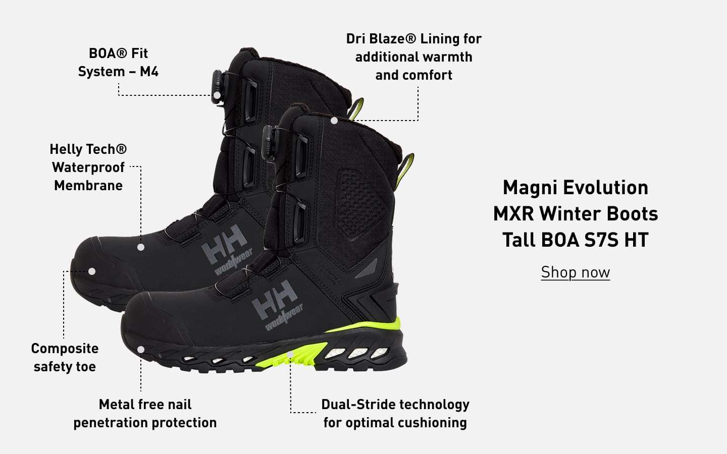 Magni Evolution MXR Winter Boots Tall BOA S7S HT