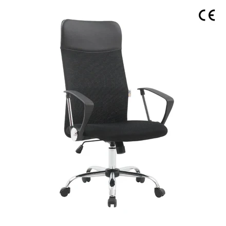 ZIK 117 CE EN 1335 Sedia da Ufficio Ergonomica in Rete Mesh traspirante, Ergonomica, Colore Nero