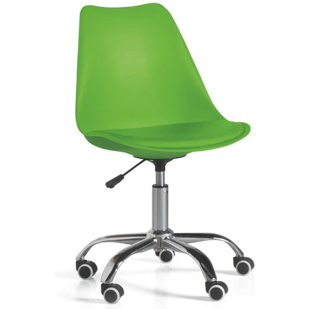 Sedia girevole in ecopelle colorata da Ufficio e Cameretta