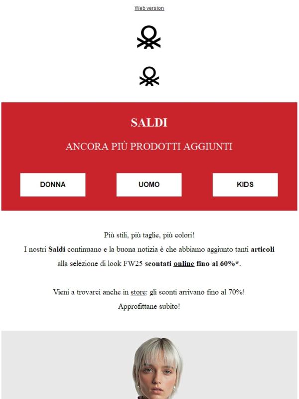 Saldi: ancora più prodotti