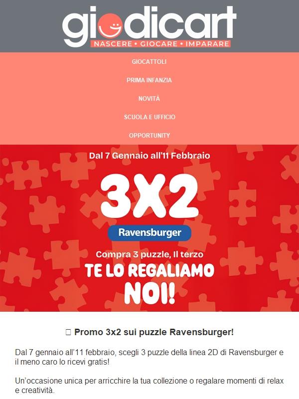 🧩 Promo 3x2 sui puzzle Ravensburger