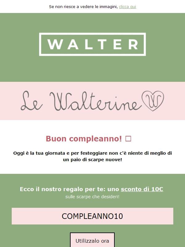 ✨ Walter Calzature ti augura Buon Compleanno!