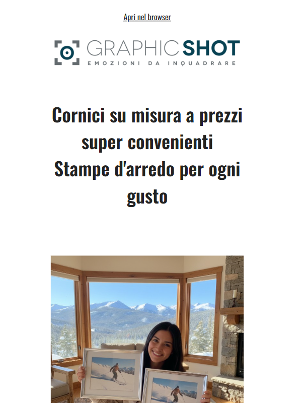 Eccellenti Cornici e Stampe Personalizzate