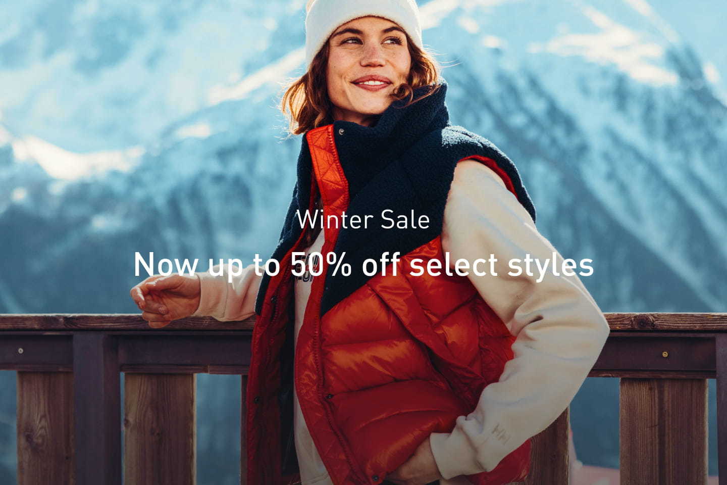 Winter Sale. Now up to 50% off select styles