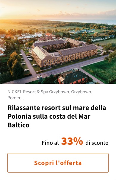 Rilassante resort sul mare della Polonia sulla costa del Mar Baltico