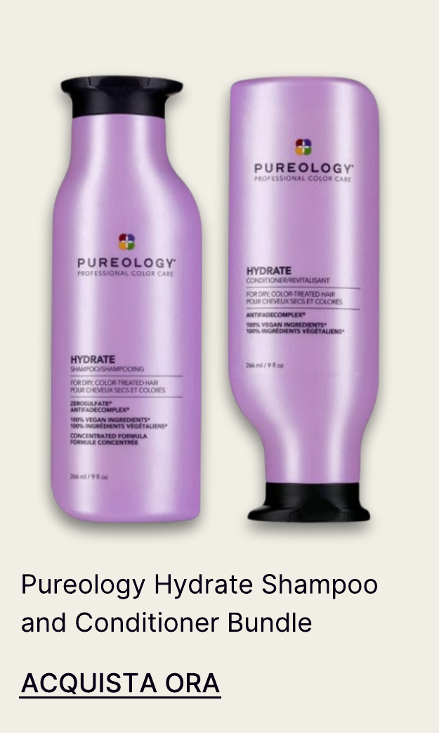 Pureology Hydrate Shampoo and Conditioner Moisturising Bundle for Dry Hair, Sulphate Free for a Gentle Cleanse