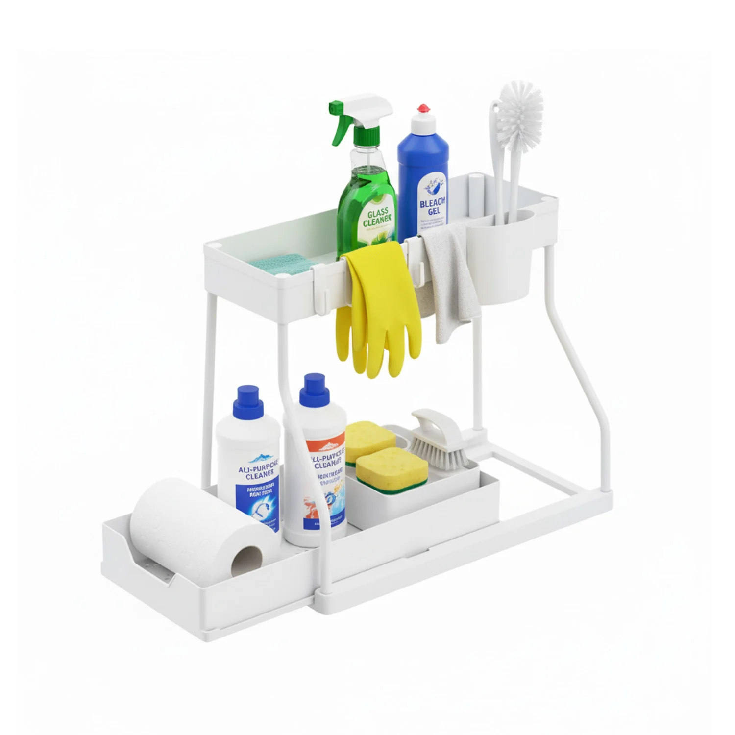 Image of Organizer Estraibile Salvaspazio con Cestello e Ganci