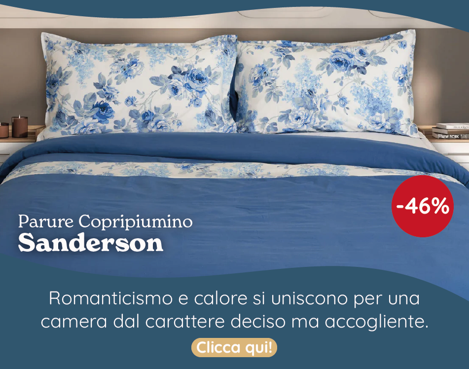 Parure Copripiumino in Flanella di Cotone con Balza in Percalle - Sanderson