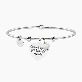 BY YOU COLLECTION Bracciale HULA-HOOP con ciondoli IL POSTO PIÙ BELLO e... BY YOU COLLECTION Bracciale HULA-HOOP con ciondoli IL POSTO PIÙ BELLO e...