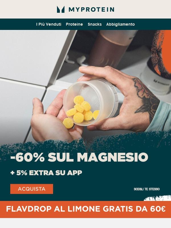 24 Ore 💥 -60% + 5% Extra sul Magnesio
