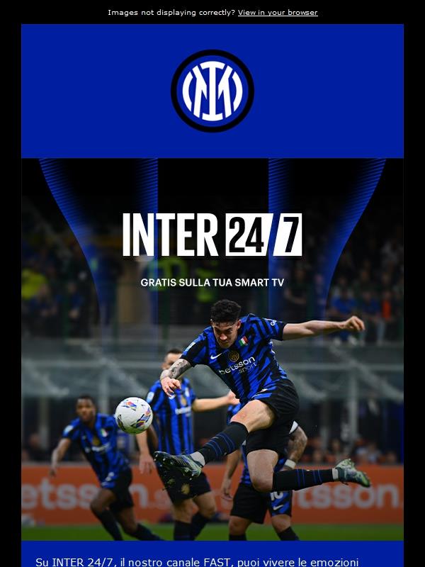 INTER 24/7: il tuo mondo nerazzurro. Sempre.