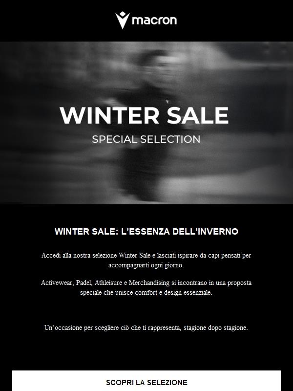 ❄️Winter Sale. L’essenza dell’inverno.