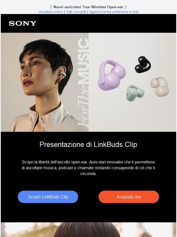 Presentazione di LinkBuds Clip