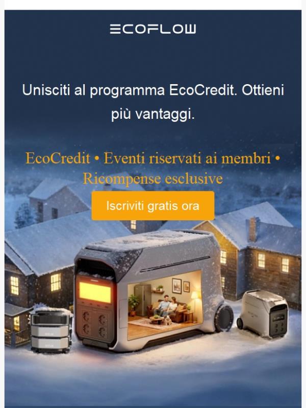 Le tue ricompense esclusive EcoFlow iniziano qui!