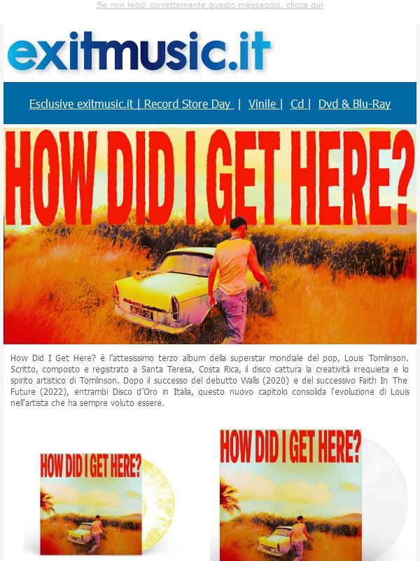 Louis Tomlinson 'How Did I Get Here?' preordina il nuovo album @exitmusic.it