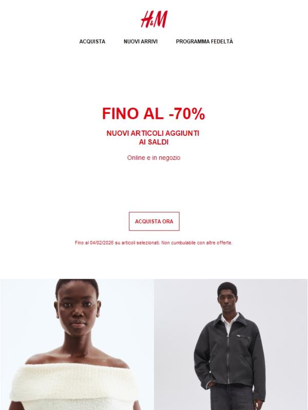 Saldi | Fino al -70%