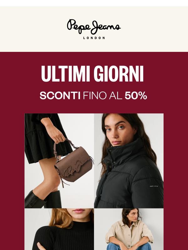 ULTIMI GIORNI: Sconti fino al 50%