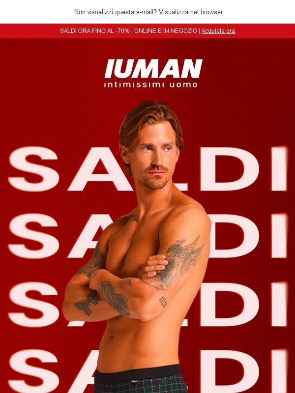 SALDI 💥 Ora fino al -70%