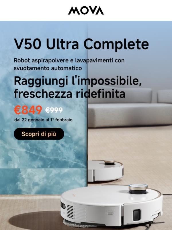 🌟IL PREFERITO DEI CLIENTI: MOVA V50 Ultra Complete