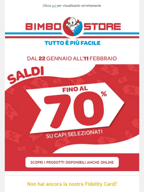 🤩 Saldi fino al 70% fino all’11 febbraio!