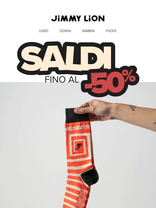 🔥 50% di sconto su calzini, pack E T-shirt!