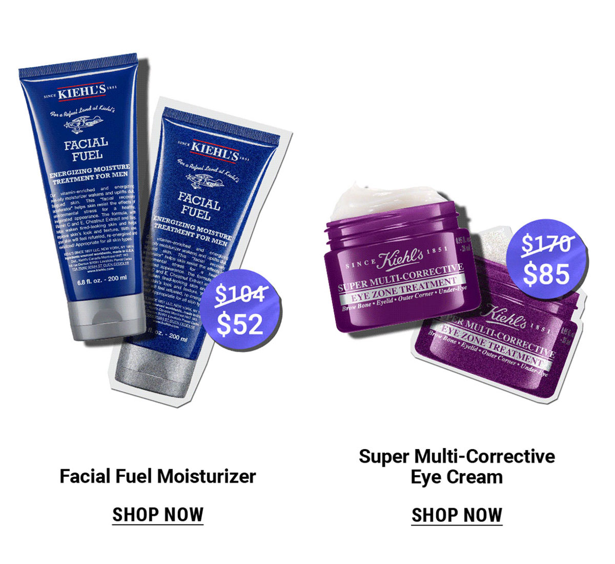 Facial Fuel Moisturizer and Super Multi-Corrective Eye Cream