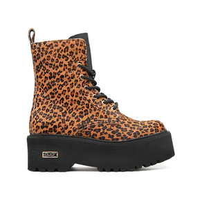 Anfibi Cult Donna in Cavallino Animalier Leopard