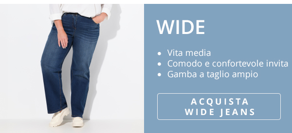 Jeans modello Mary con taglio della gamba ampio, design a cinque tasche e cintura comoda