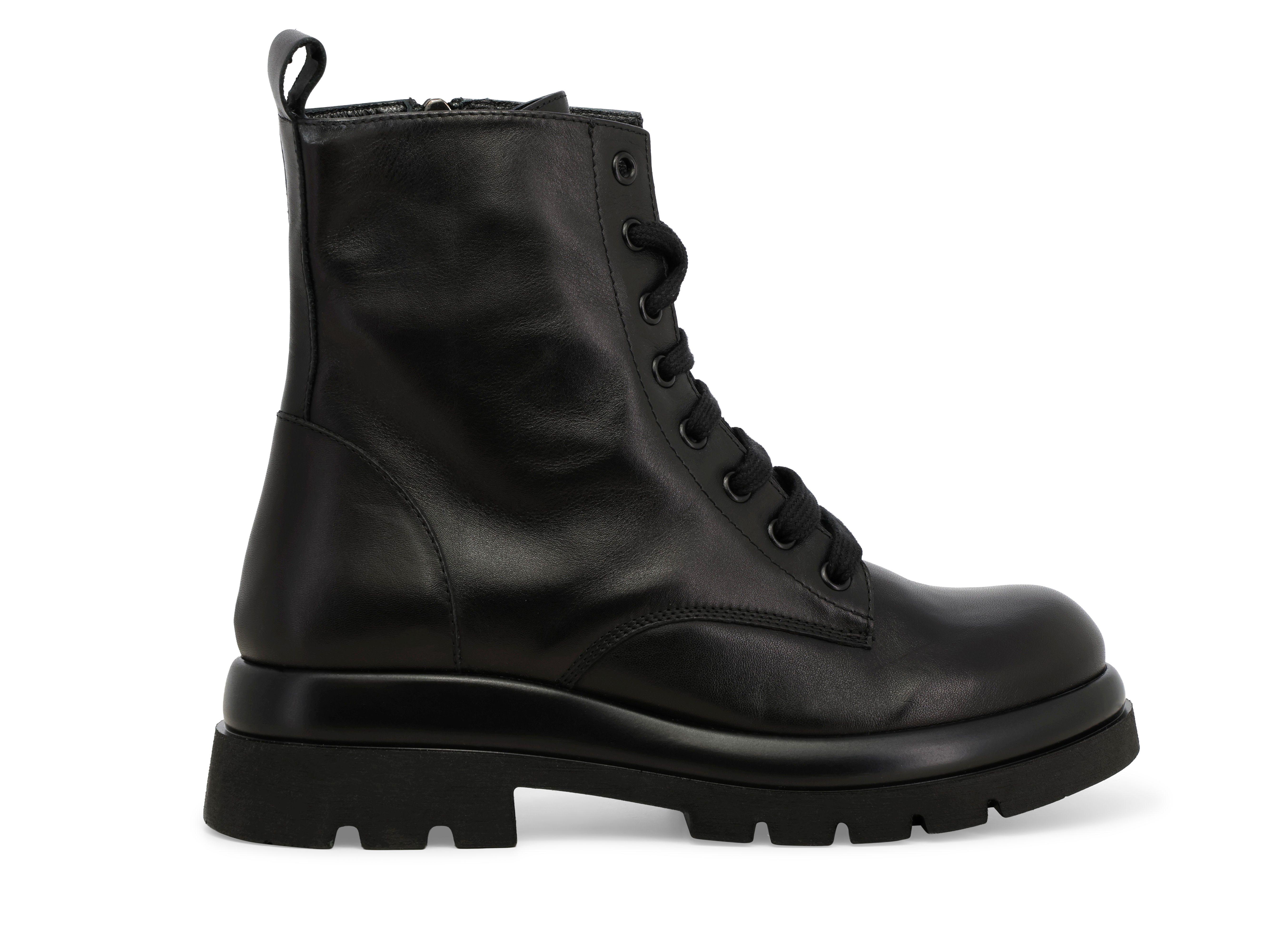 Stivaletto donna in pelle nero r45385z