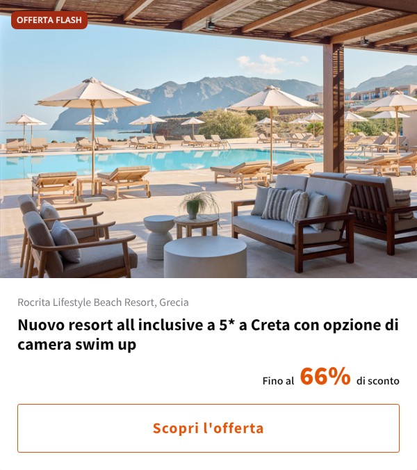 Nuovo resort all inclusive a 5* a Creta con opzione di camera swim up