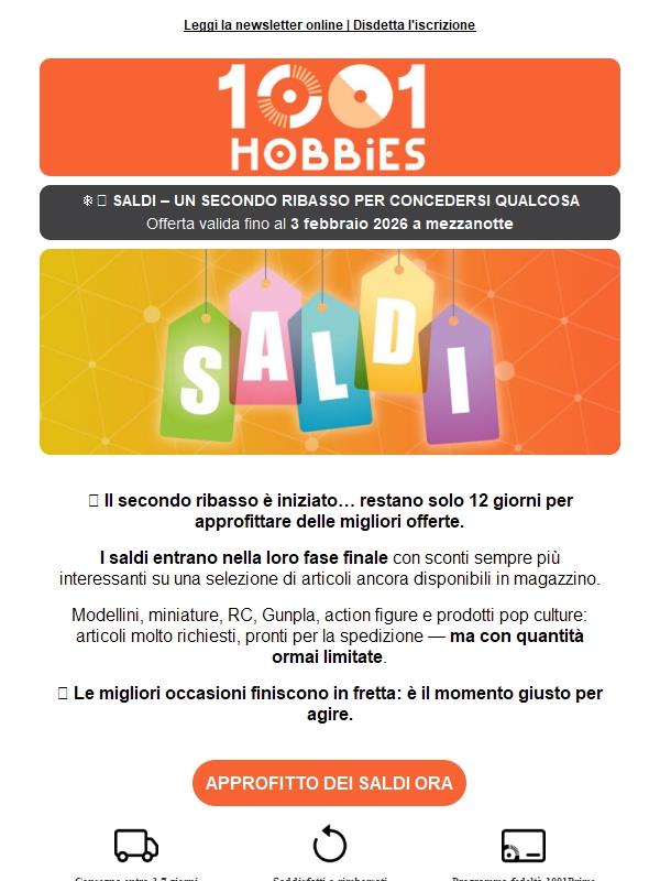 SALDI | Secondo Ribasso, Prezzi Ancora Più Bassi ❄️